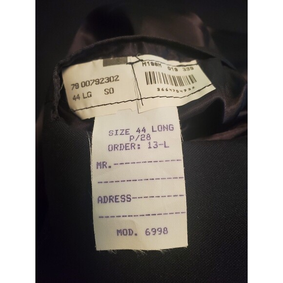 Men's Brooks Brothers 346 Navy Blazer 100% Wool Size 44 Large - Picture 6 of 10